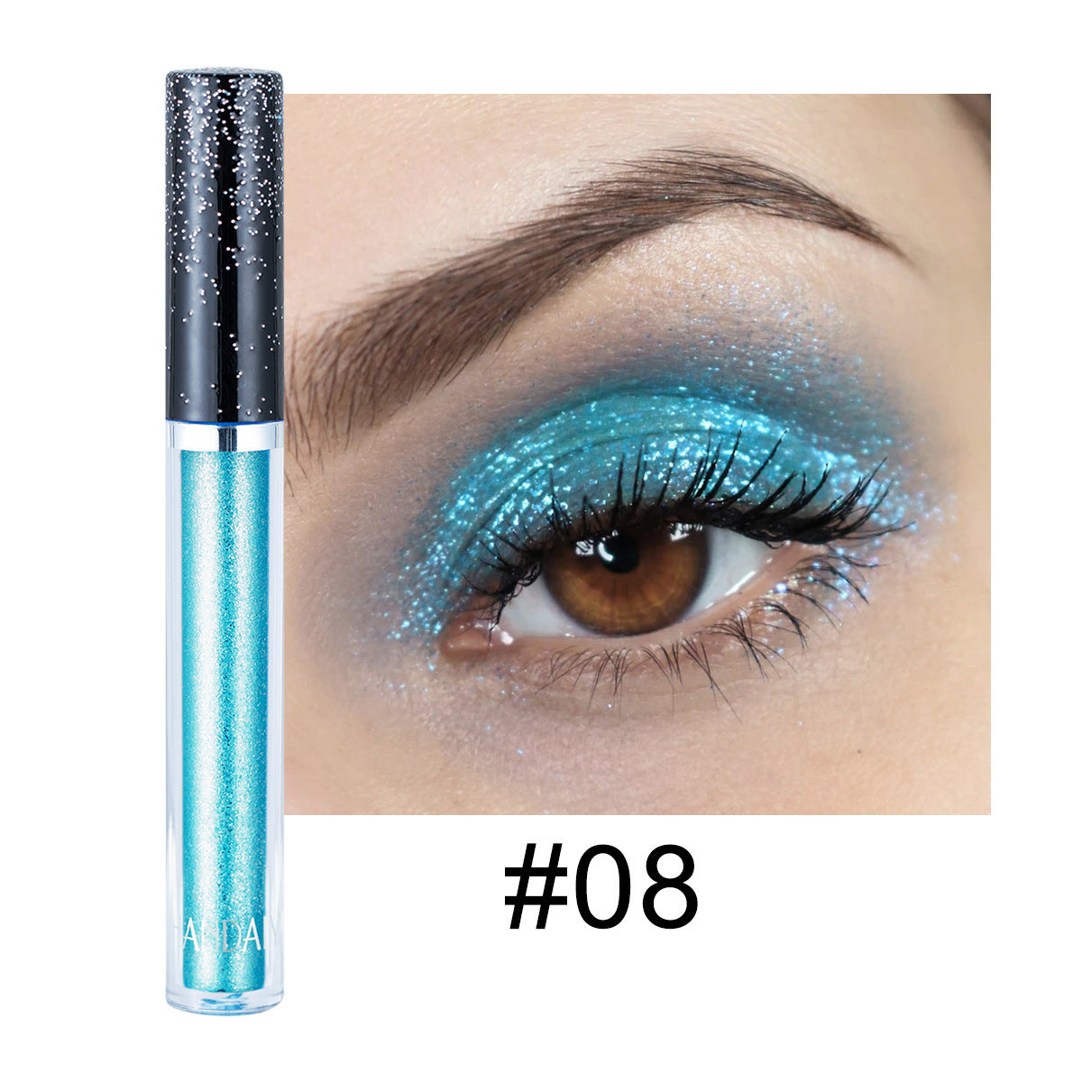 Diamant 12 couleurs Liquid Eye Shadow psychédélique Pearlescent