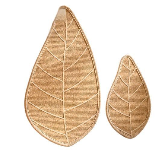 Mat de craquage de chat sisal en forme de feuille de bois naturel de style nordique