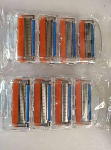Porte-lames en acier inoxydable démonté 8PCS pour lames de rasoir pour hommes