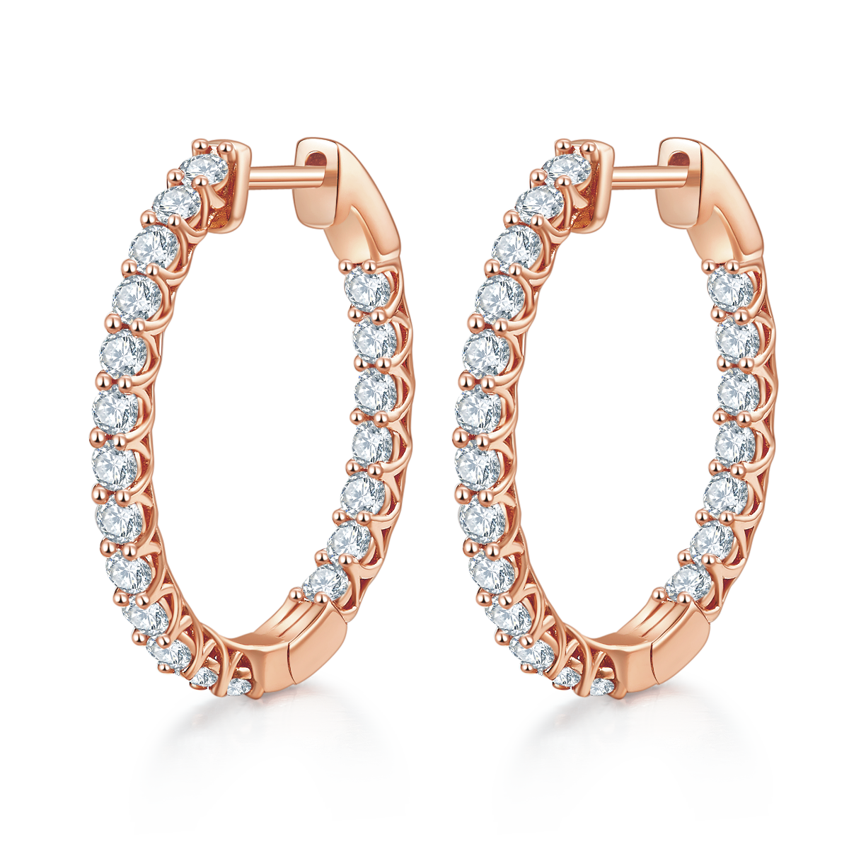 4.2g S925 Sterling Silver Moissanite Earrings