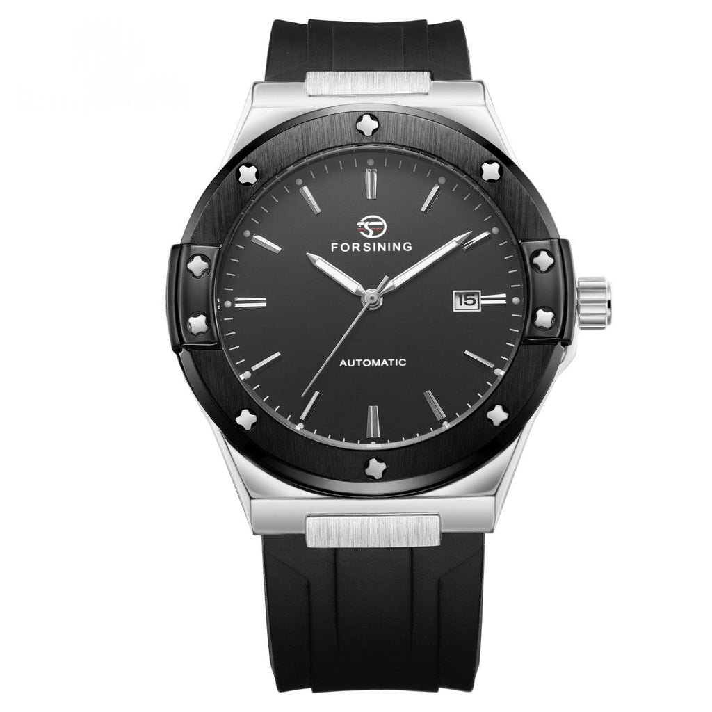 Mens Strap Non-Quartz Montre mécanique entièrement automatique
