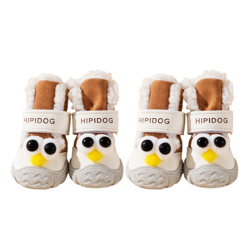 Chaussures d'automne et de chien d'hiver