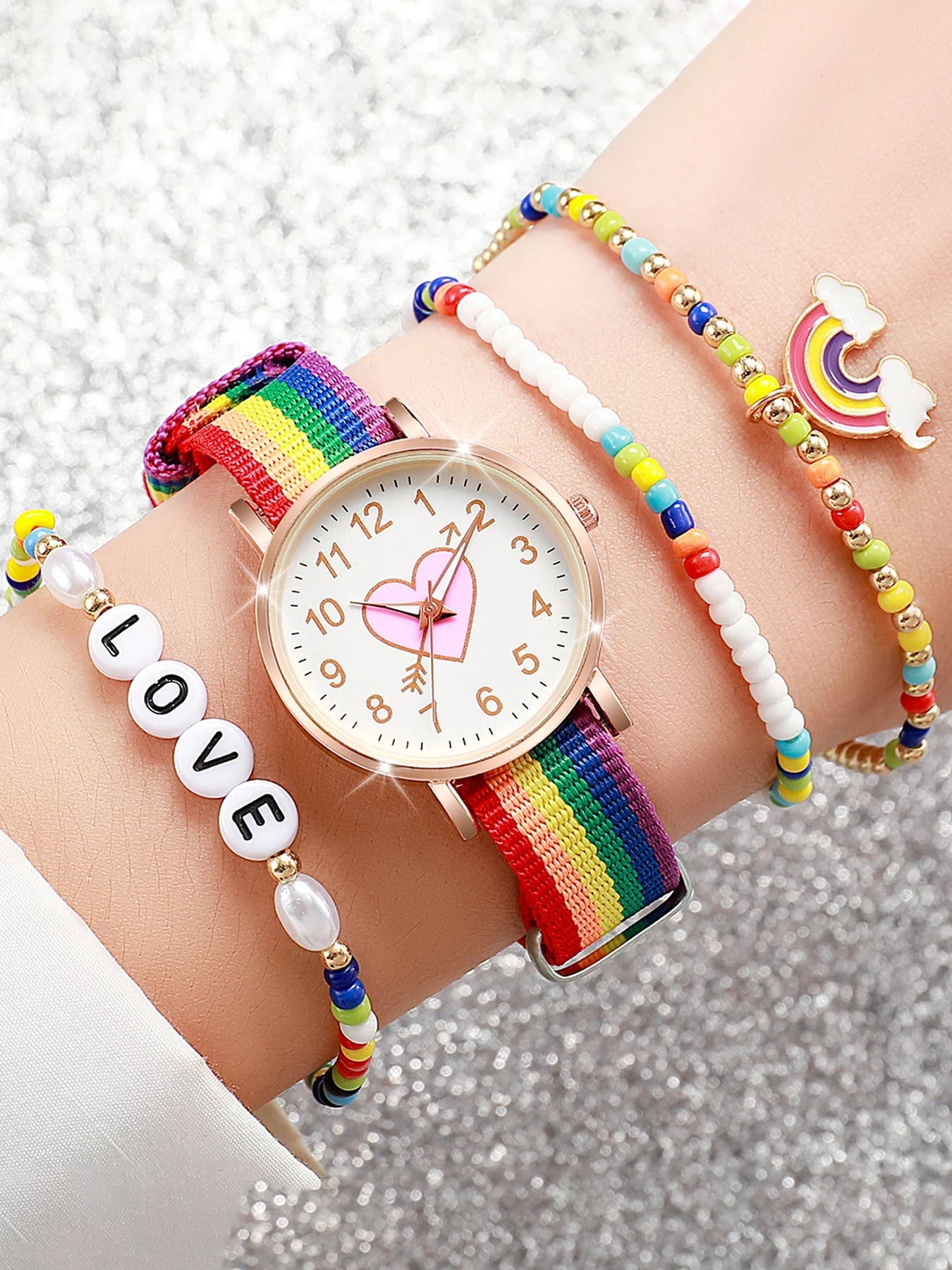 Rainbow Strap montre lumineuse pour les femmes