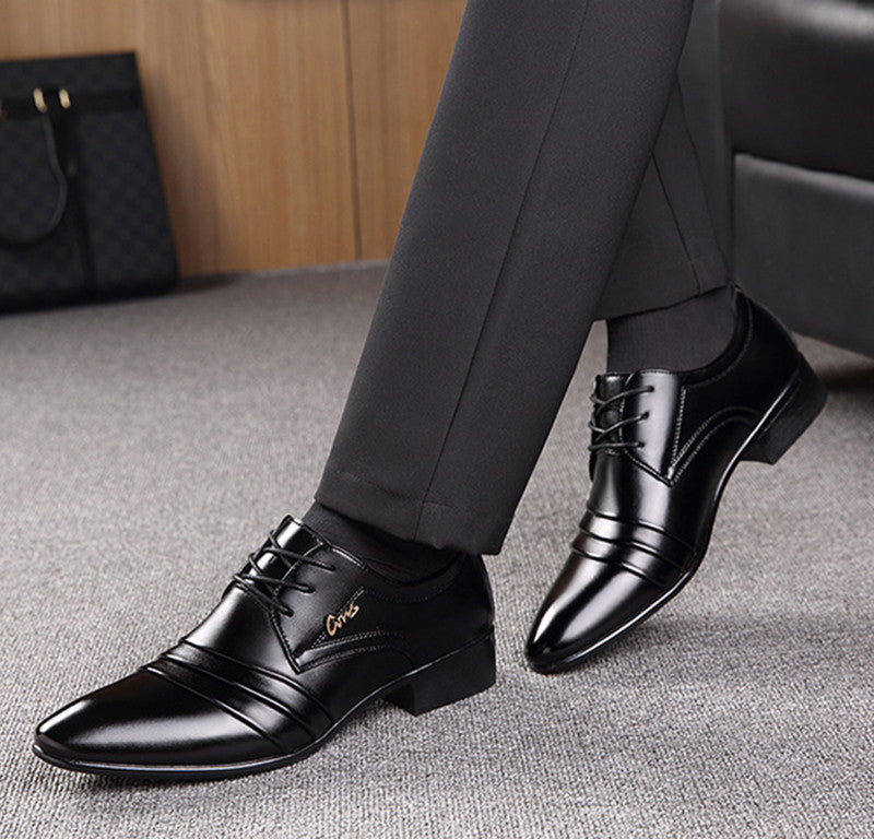 Chaussures Casual formelles en cuir d'affaires Hommes