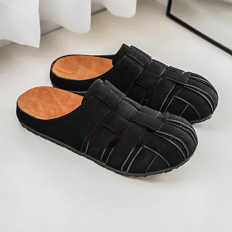 Hommes Respirant élégant sandales vintage de diapositive pour les deux intérieur et extérieur porter