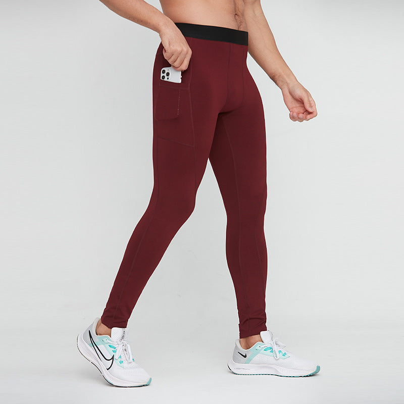 Leggings sportifs masculins d'automne et d'hiver
