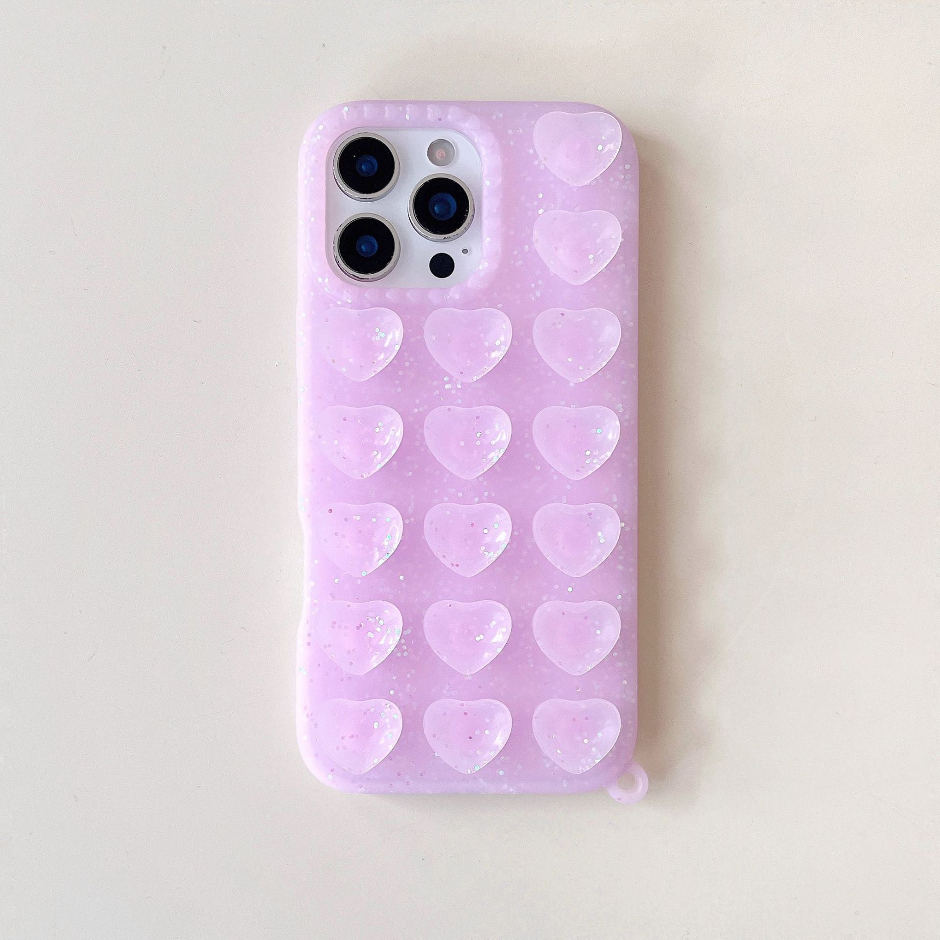 L'amour-thème Glitter Suction Cup cas téléphone approprié pour