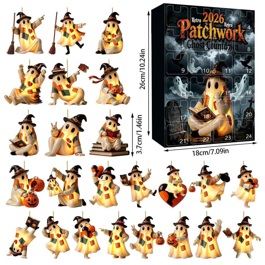 Pendentif Halloween Lighting Retro Patch Ghost