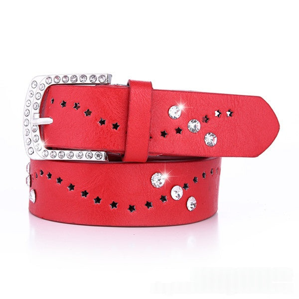 Ceinture pour femmes Un design à la mode de style coréen en Strass