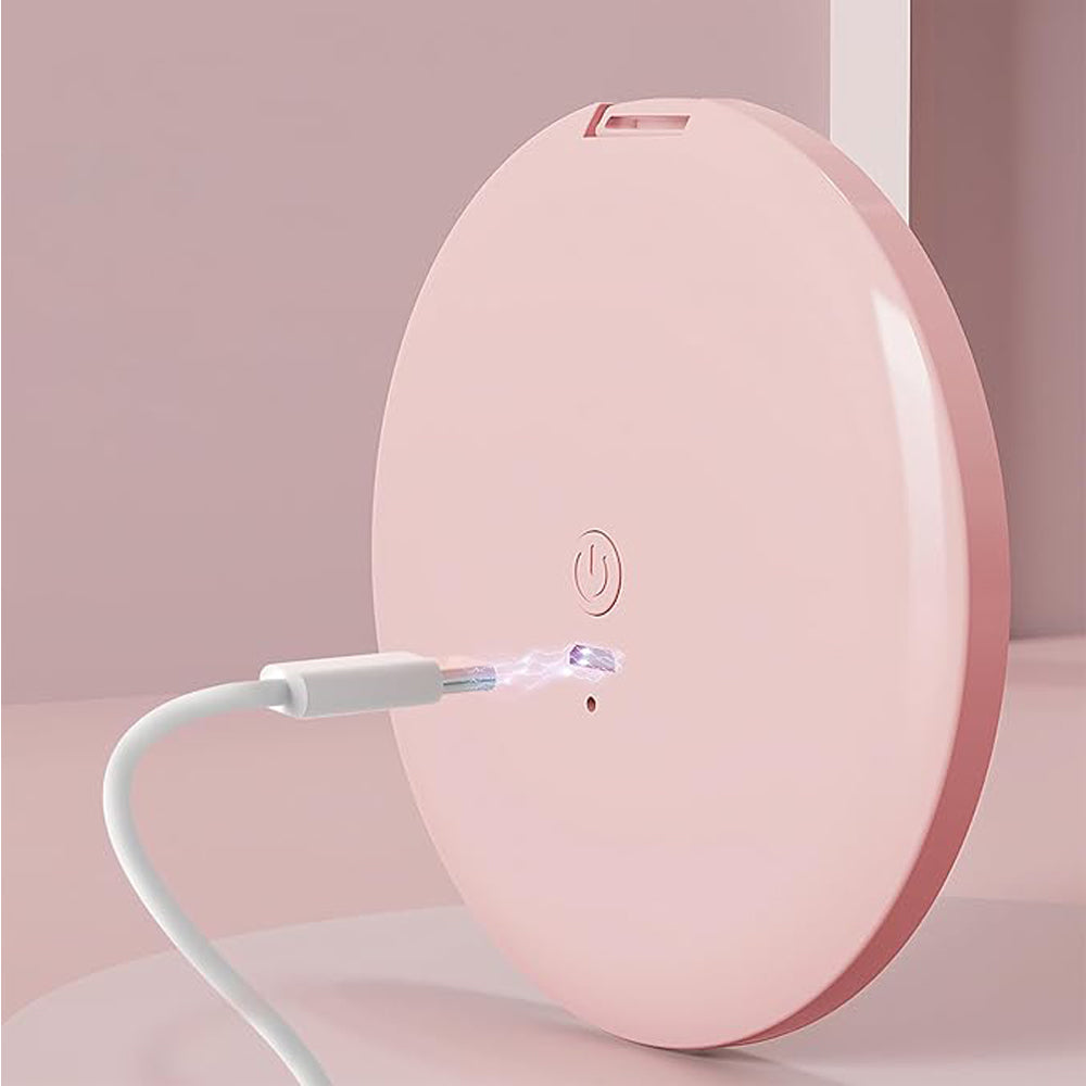 Miroir de maquillage de voyage avec lumière LED
