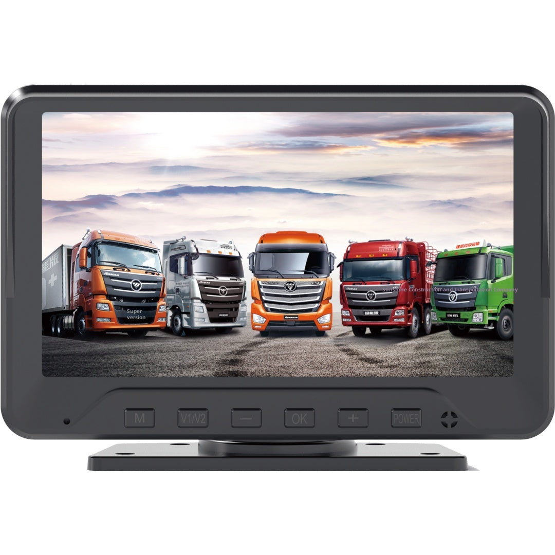 Moniteur tout-en-un de 7 pouces pour le système de surveillance des véhicules de camion et de sécurité du parc automobile