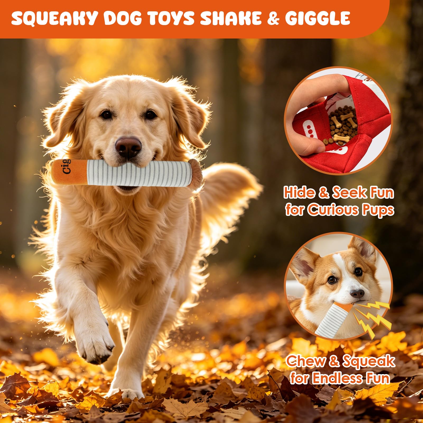 Jouets drôles pour chiens pour petits chiens moyens