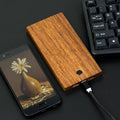 Banque de puissance mobile pour téléphone artisanal en bois