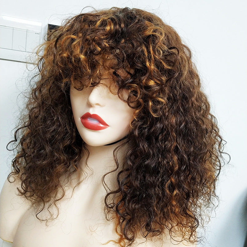 12A Cheveux humains double dessin Bob Perruque