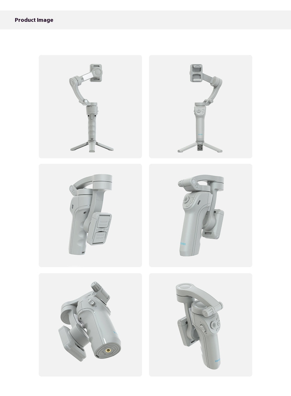 Tête de trépied à main Stabilisateur de téléphone mobile à trois axes