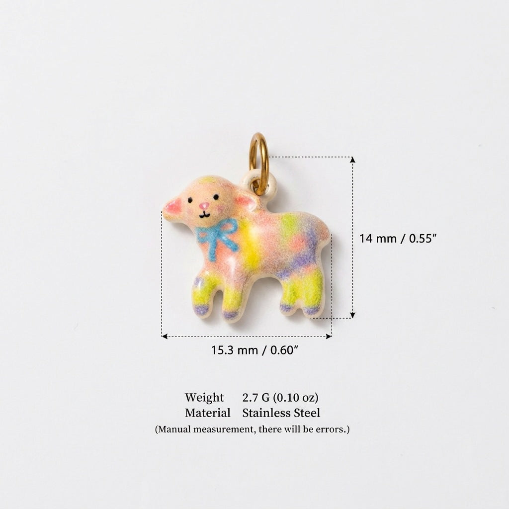 Pendentif en acier inoxydable bricolage, protection des couleurs
