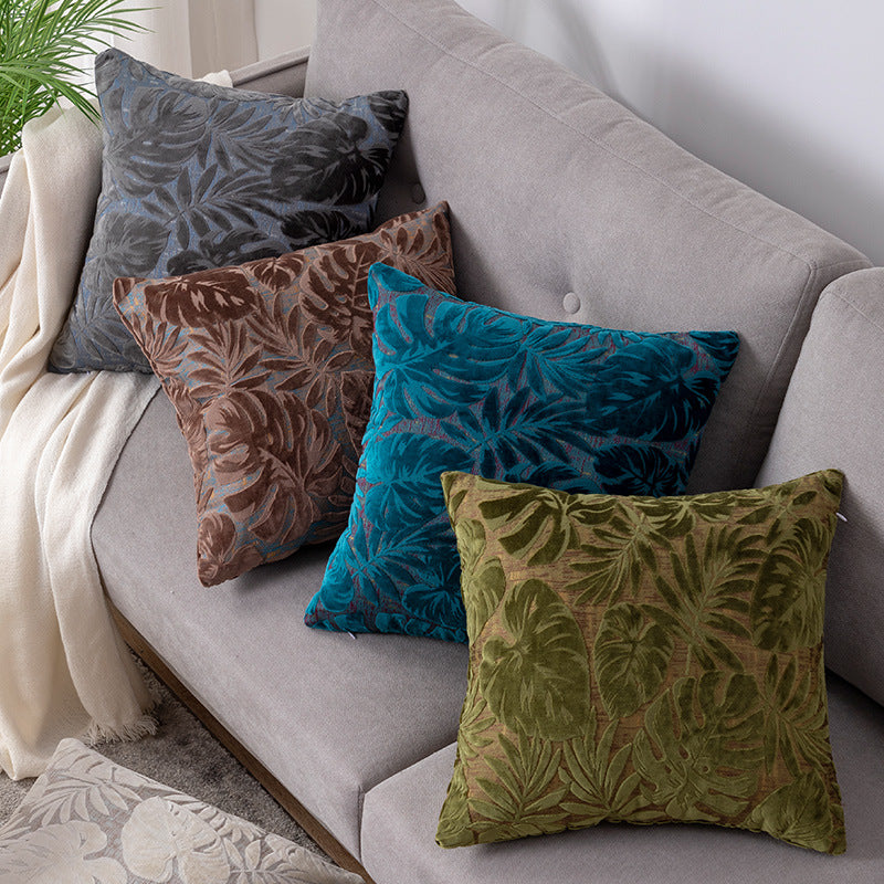 Coussin d'érable Coussin dossier oreiller Grande housse de boulon côté lit avec tissu coupé-pile