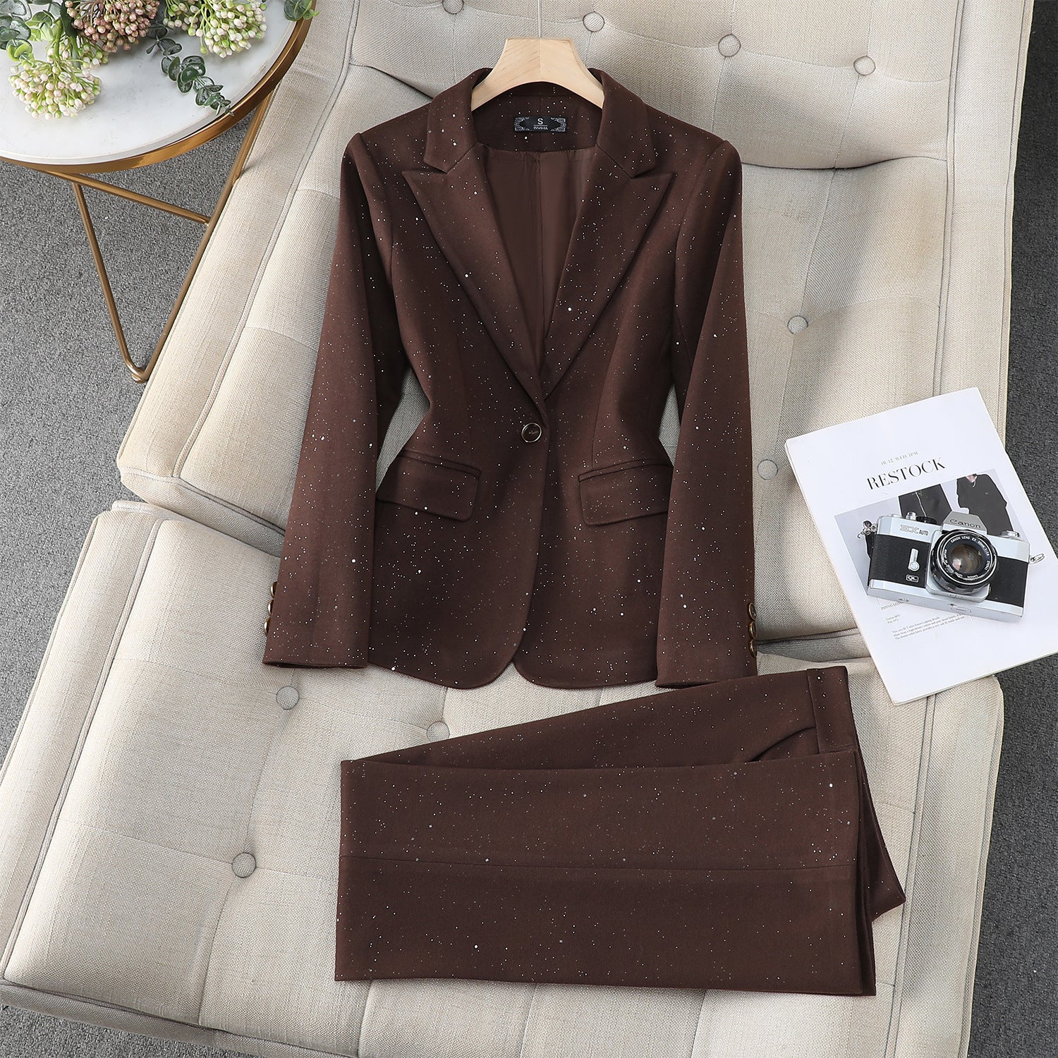 AutomneHiver Commuté Élégant costume professionnel Outfit Vêtements de travail