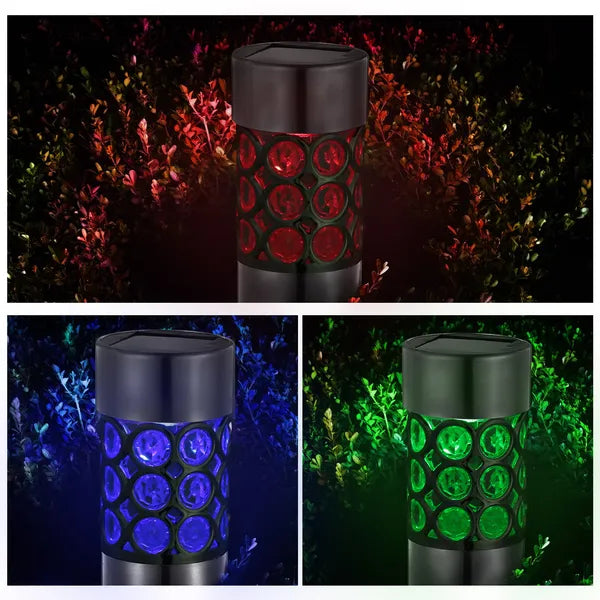 Solarek 6 Pack lumière solaire extérieure IP44 étanche RGB lampe de jardin paysage pelouse Décor Li