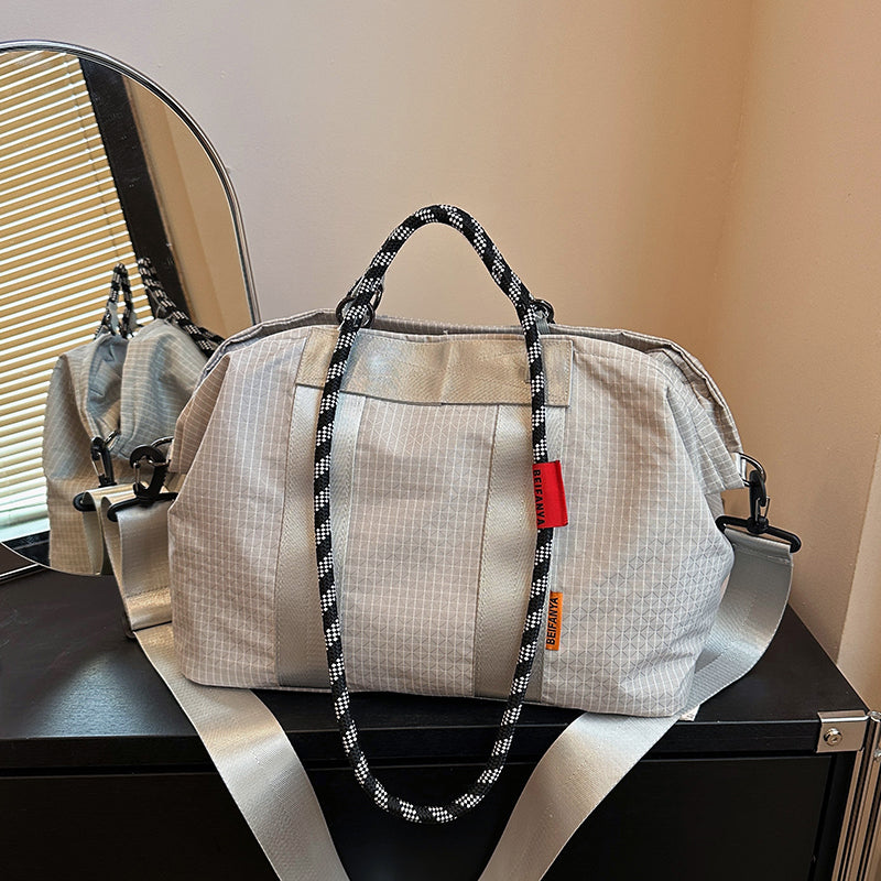 Grid Pattern Sac à fourre-tout de grande capacité