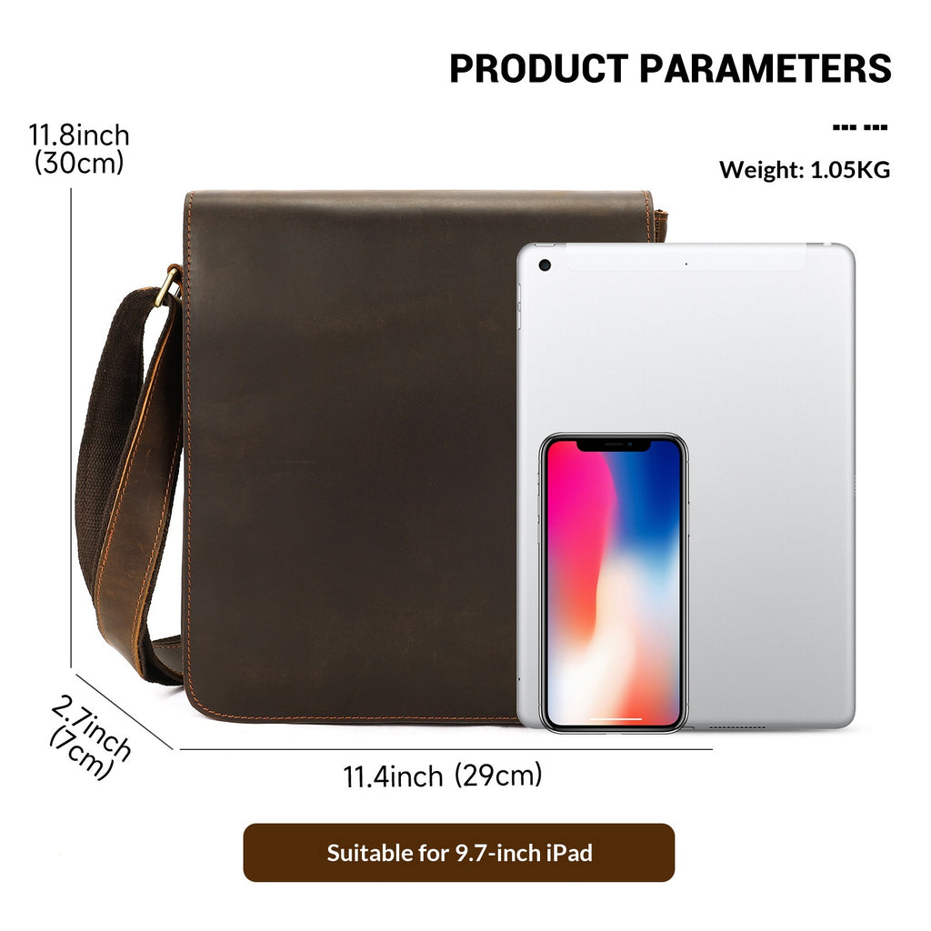 Sac croisé en cuir premium pour homme
