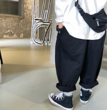 Pantalon casual de poche pour enfants coréens