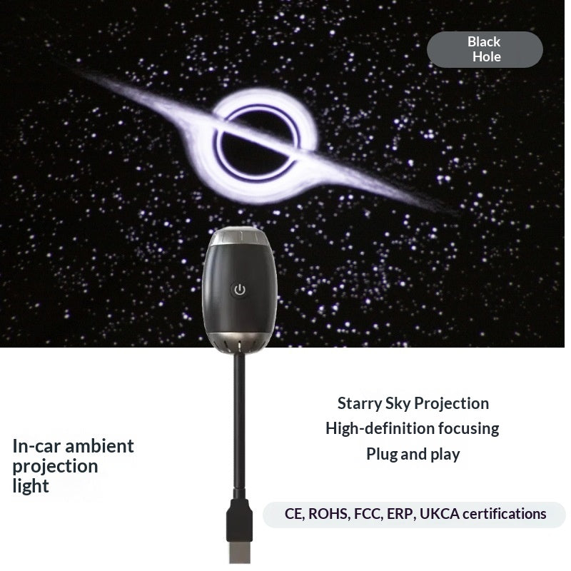 La Voie lactée montée sur voiture USB Starry Sky Atmosphere Light