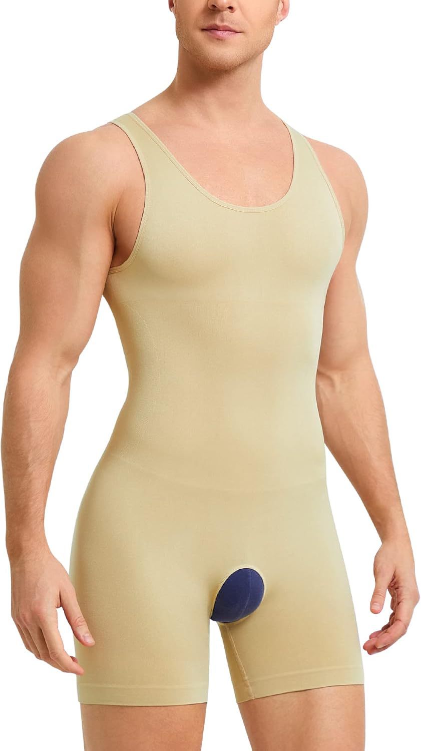 Corsets en forme de corps pour hommes Crotch Hollow-out Cinched Belly Contract Inner Wear Base Bod