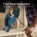 21V 300W Machine à couper le bois sans pinces Sciage électrique sans fil avec lame réglable Woo