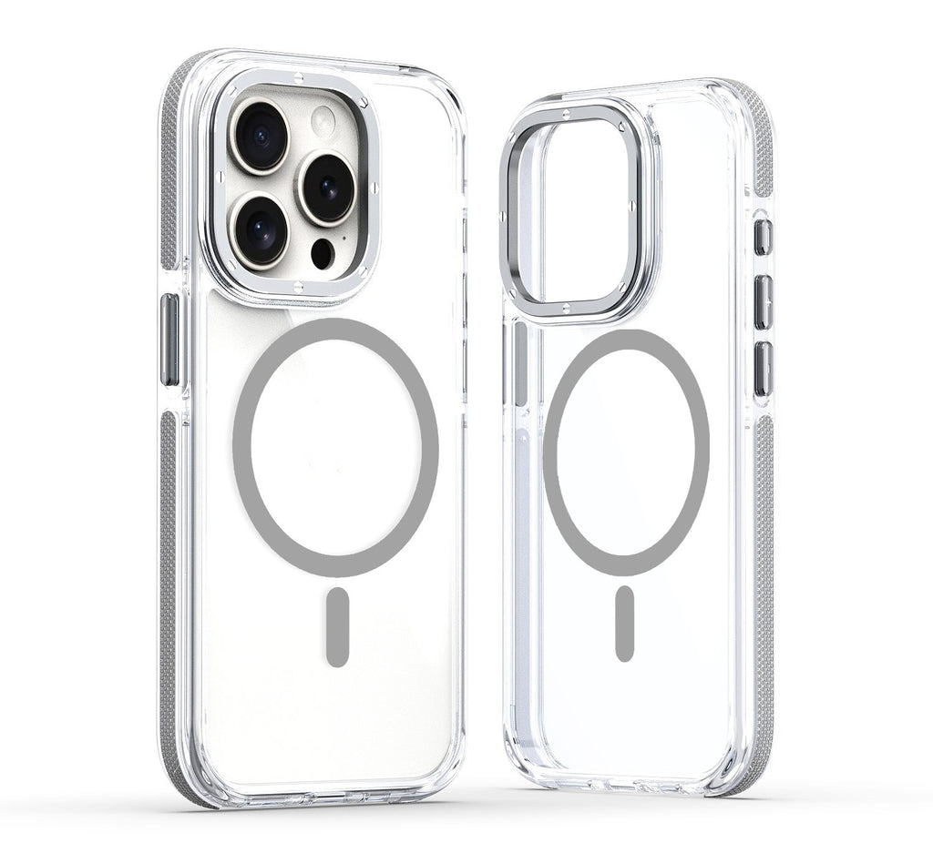 X Boîtier de téléphone magnétique transparent Edge bicolore