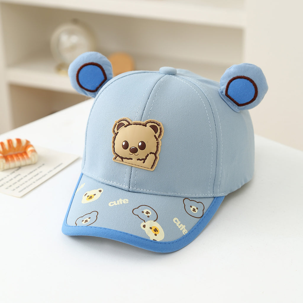 Mignon Oreilles d'ours en trois dimensions Caricature Imprimer Casquette de baseball pour enfants