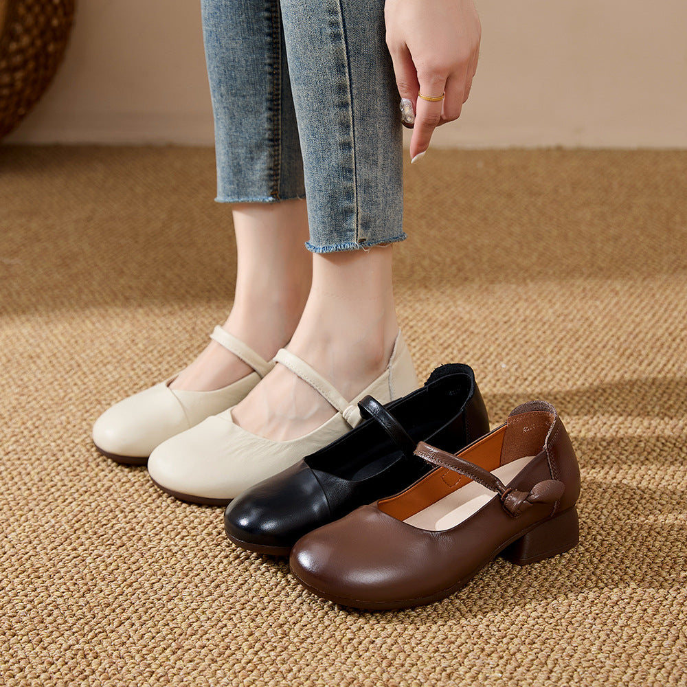 Femmes Non-dérapant Flat Mary Jane Chaussures Casual