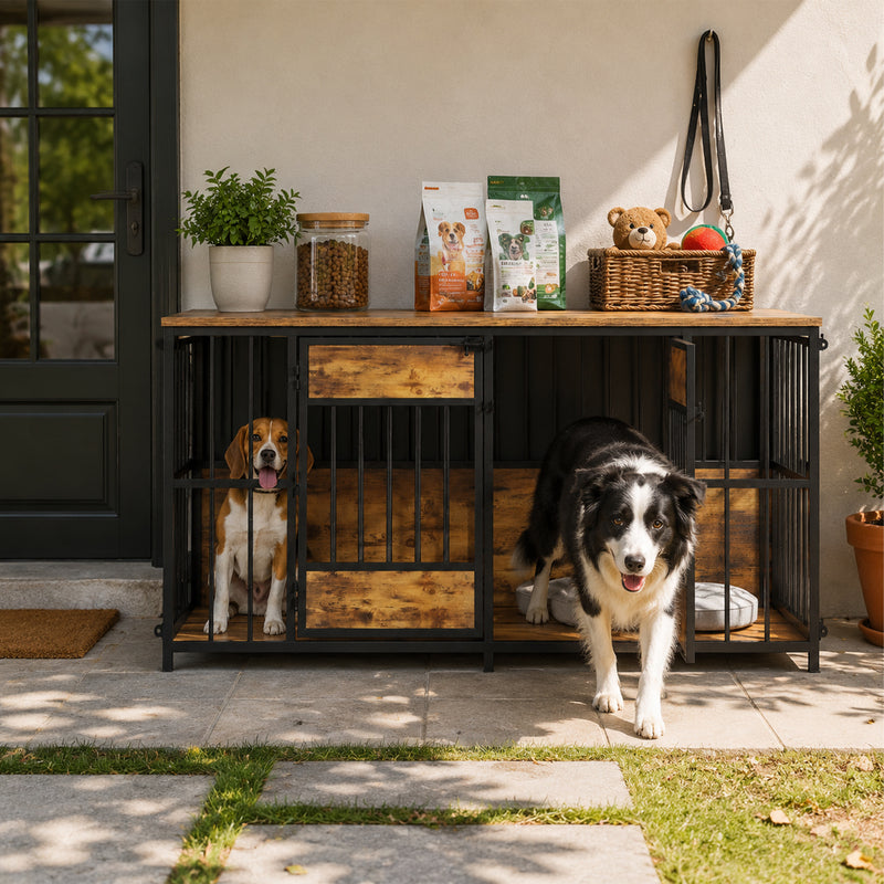 Meubles de caisse de chien en bois
