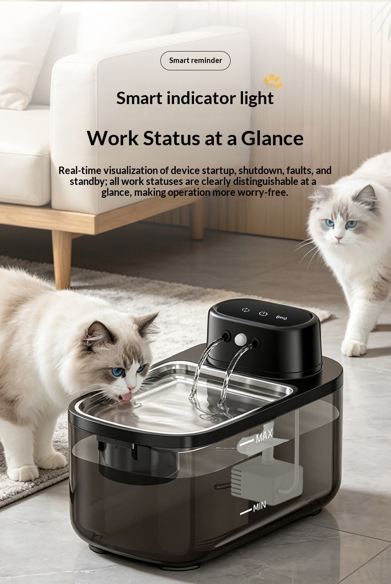 Smart Sensor sans fil Fontaine d'eau pour animaux