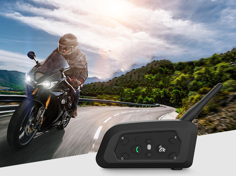 800m Tous les cinq casques de moto Bluetooth Intercom V6pro One Pack