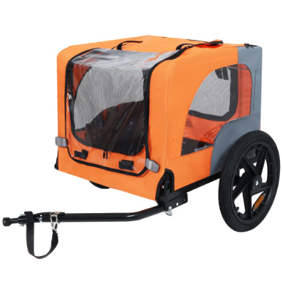 Remorque de vélo pour animaux de compagnie robuste Utdoor avec tout terrain de 16 pouces Roues & universelles