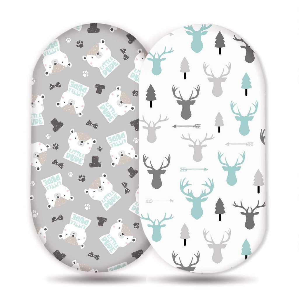 Baby Cradle Fixed Sheet Elastic Printing Table de soins pour bébé changement de couverture