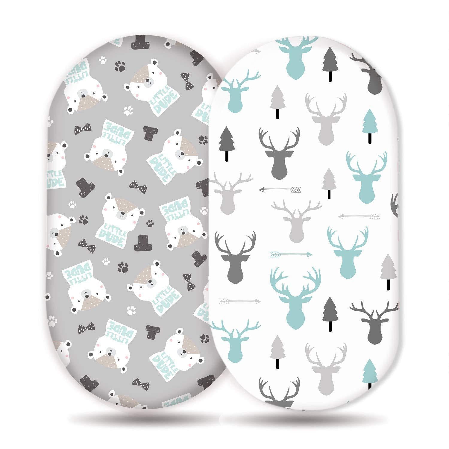 Baby Cradle Fixed Sheet Elastic Printing Table de soins pour bébé changement de couverture