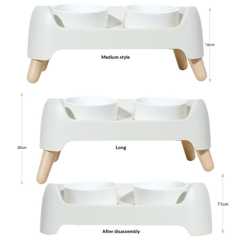 Ceramic Cat Bowl Pet Boire et nourrir Double Bowl