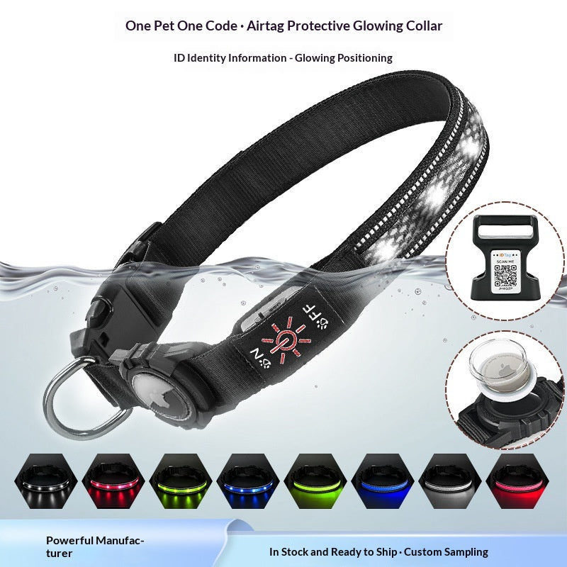 Collier de chien de Glowing imperméable rechargeable