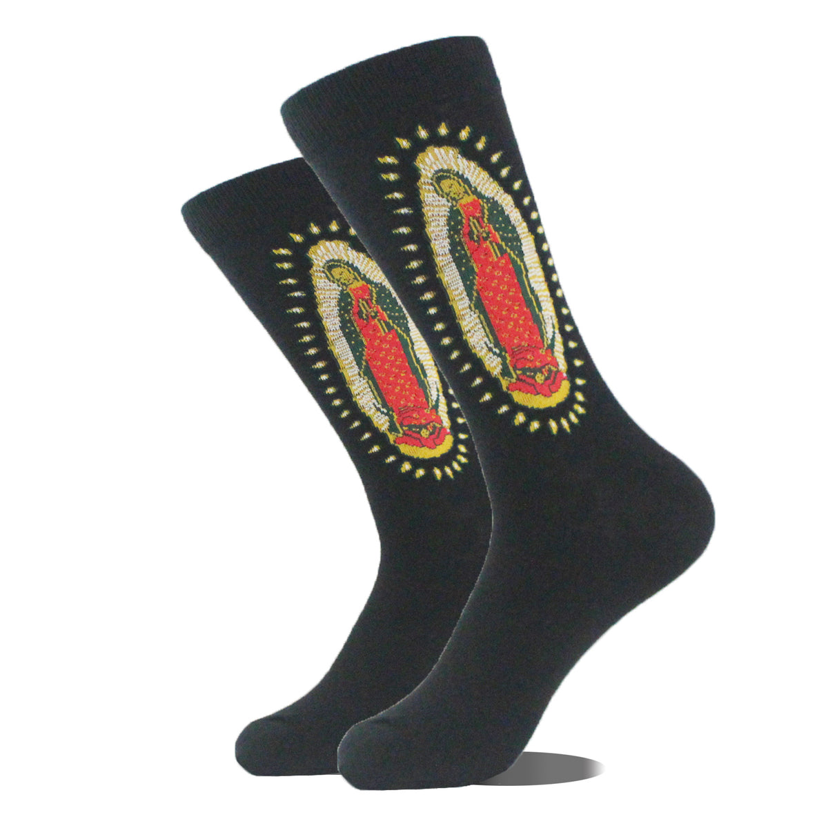 Peinture à l'huile rétro cartoon animal homme Chaussettes mi-calf