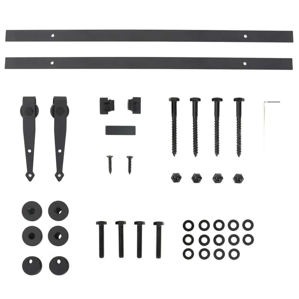 Mini ensemble de fixation de porte coulissante pour portes de cabinet