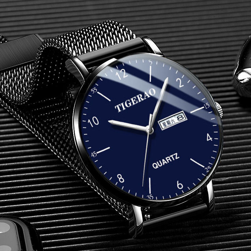 Montre de mouvement lumineux entièrement automatique résistant à l'eau