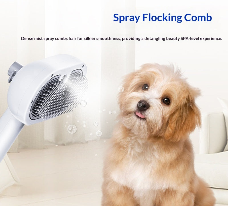 Brosse de pulvérisation pour enlever les cheveux des animaux de compagnie à un clic
