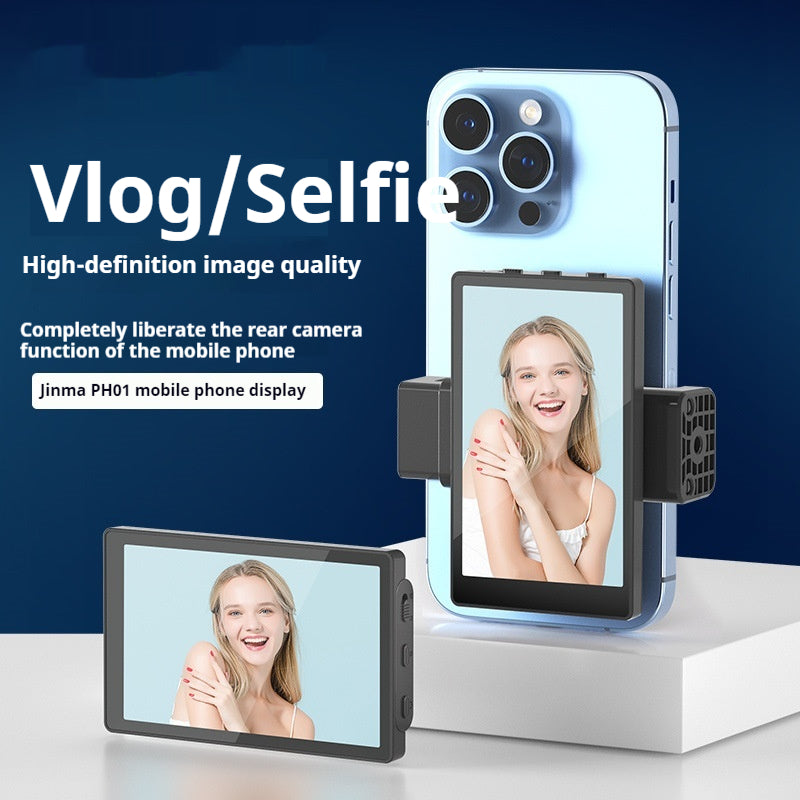 Téléphone mobile Selfie Miroir Affichage écran Aspiration magnétique Clip téléphone