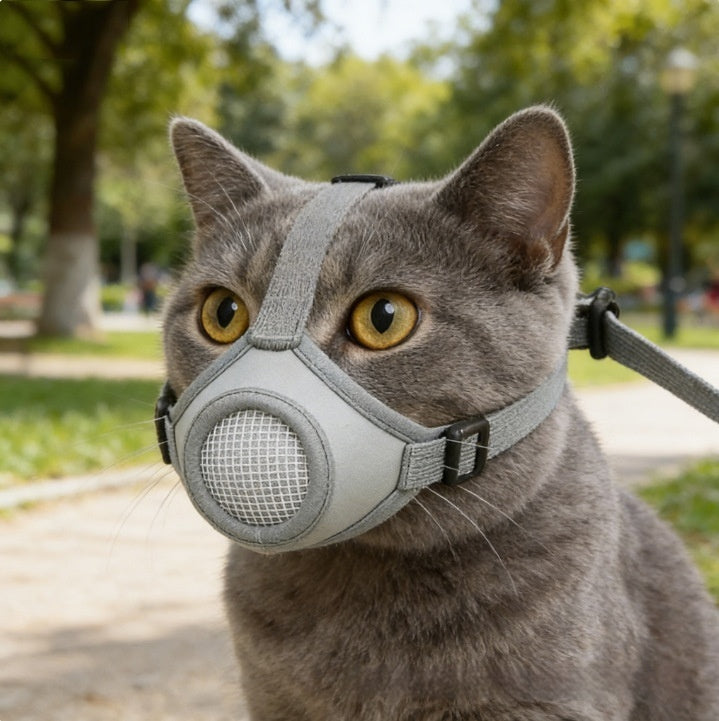Pet Chat et chien Muselière réglable Bite Proof et Bark Control Respirant