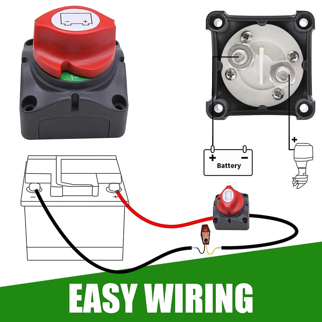Isolateur de batterie 12V 600A coupé Kill Fit for Knob Marine Boat Camper UK