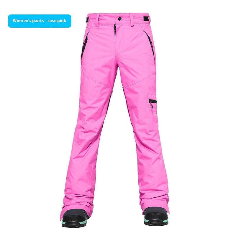 Pantalon de ski Neige imperméable Vent thermique Slim Fit costume de ski