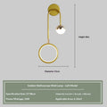 Creative Modern Nordic Minimalist Artistic Bedside Lampe murale