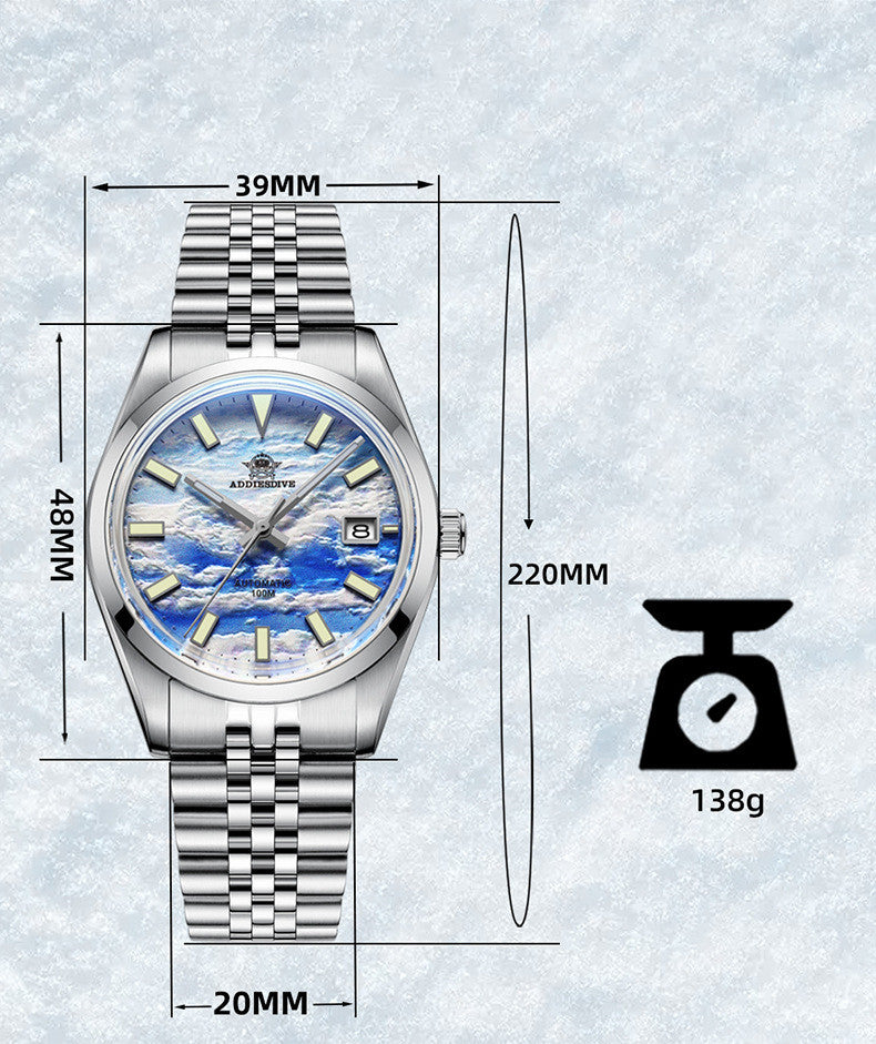 Montre mécanique automatique Lumineux montre homme étanche